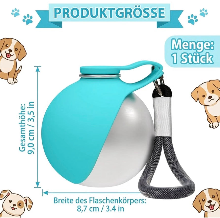 Dogs2Go – Die mobile 2-in-1 Hunde-Trinkflasche